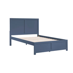 Nora Blue Full Platform Bed - Ornate Home