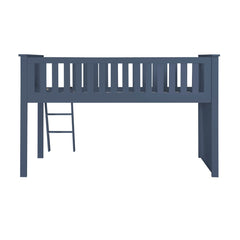 Nora Blue Low Loft Bunk - Ornate Home