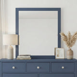 Nora Blue Mirror Wide - Ornate Home