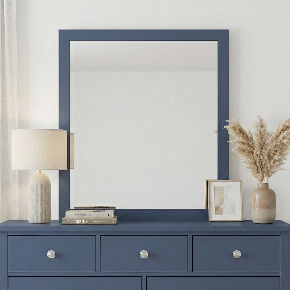 Nora Blue Mirror Wide - Ornate Home
