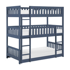 Nora Blue Triple Bunk Bed - Ornate Home