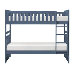 Nora Blue Twin Bunk Bed - Ornate Home