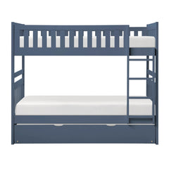 Nora Blue Twin Bunk Bed - Ornate Home