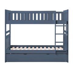 Nora Blue Twin Bunk Bed - Ornate Home