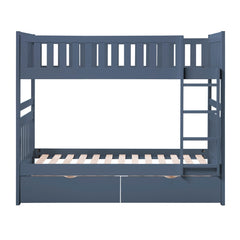 Nora Blue Twin Bunk Bed - Ornate Home
