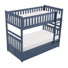 Nora Blue Twin Bunk Bed - Ornate Home