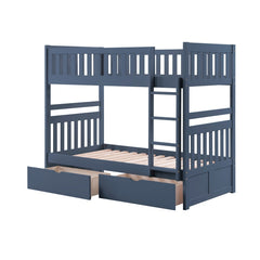 Nora Blue Twin Bunk Bed - Ornate Home