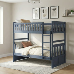 Nora Blue Twin Bunk Bed - Ornate Home