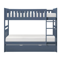 Nora Blue Twin Bunk Bed - Ornate Home