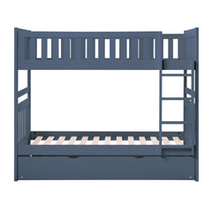 Nora Blue Twin Bunk Bed - Ornate Home