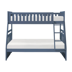 Nora Blue Twin/Full Bunk Bed - Ornate Home
