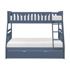 Nora Blue Twin/Full Bunk Bed - Ornate Home