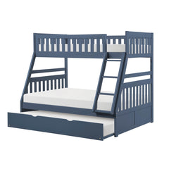 Nora Blue Twin/Full Bunk Bed - Ornate Home