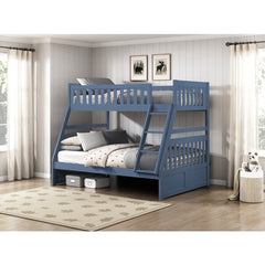 Nora Blue Twin/Full Bunk Bed - Ornate Home