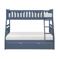Nora Blue Twin/Full Bunk Bed - Ornate Home