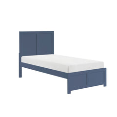 Nora Blue Twin Platform Bed - Ornate Home