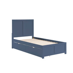 Nora Blue Twin Platform Bed - Ornate Home