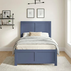 Nora Blue Twin Platform Bed - Ornate Home