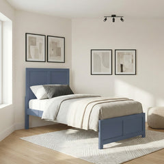Nora Blue Twin Platform Bed - Ornate Home