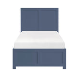 Nora Blue Twin Platform Bed - Ornate Home