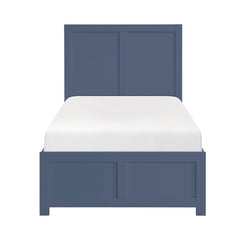 Nora Blue Twin Platform Bed - Ornate Home