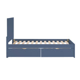 Nora Blue Twin Platform Bed - Ornate Home