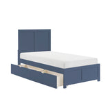 Nora Blue Twin Platform Bed - Ornate Home