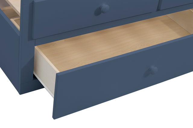 Nora Blue Twin Trundle Bed - Ornate Home