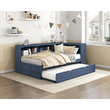 Nora Blue Twin Trundle - Ornate Home