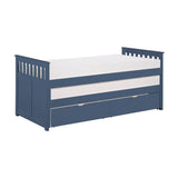Nora Blue Twin/ Twin Bed - Ornate Home