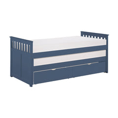 Nora Blue Twin/ Twin Bed - Ornate Home