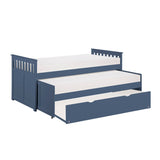 Nora Blue Twin/ Twin Bed - Ornate Home
