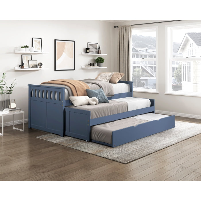 Nora Blue Twin/ Twin Bed - Ornate Home