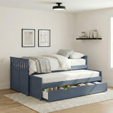 Nora Blue Twin/ Twin Bed - Ornate Home