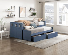 Nora Blue Twin/ Twin Bed - Ornate Home