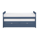 Nora Blue Twin/ Twin Bed - Ornate Home
