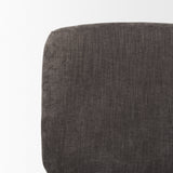 Nora Charcoal/Matte Black Fabric Accent Chair - Ornate Home
