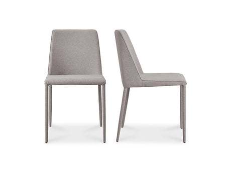 Nora Light Grey Dining Chair (Set of 2) - Ornate Home