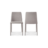 Nora Light Grey Dining Chair (Set of 2) - Ornate Home