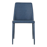 Nora Ocean Cavern Grey Vegan Leather Dining Chair (Set of 2) - Ornate Home