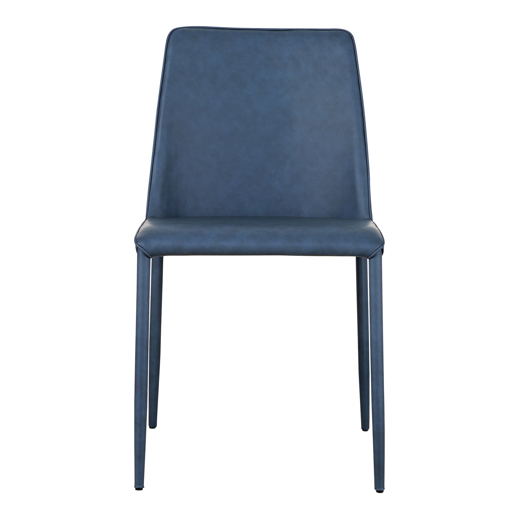 Nora Ocean Cavern Grey Vegan Leather Dining Chair (Set of 2) - Ornate Home