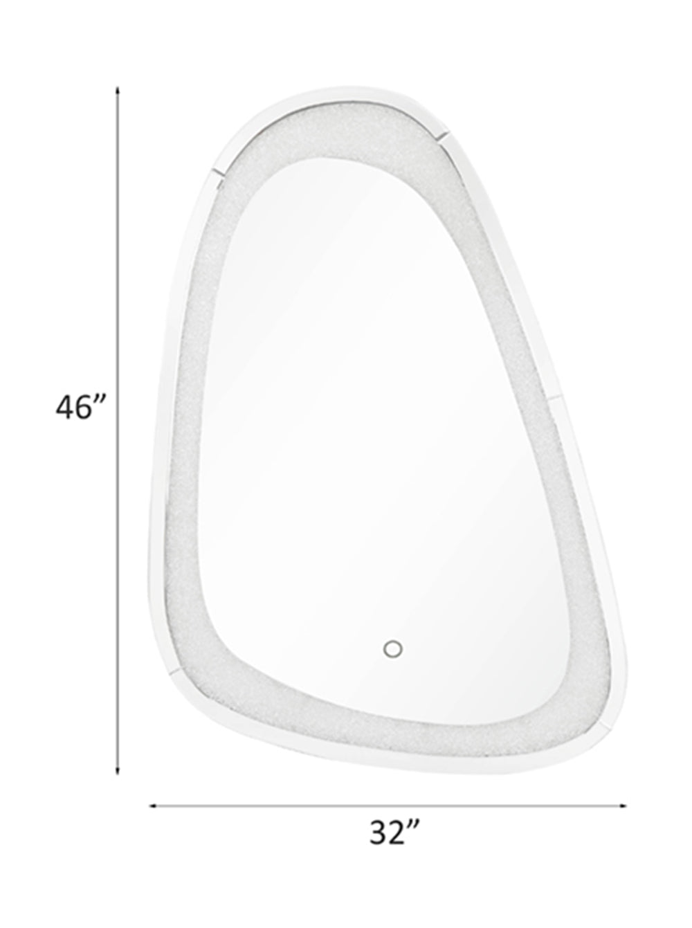 Noralie Accent Mirror W/Led - Ornate Home