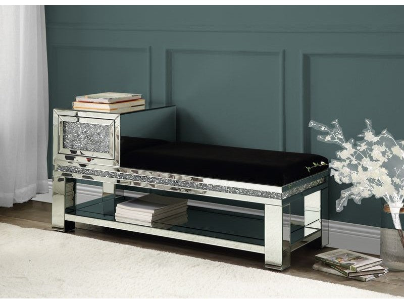 Noralie Bench w/Storage - Ornate Home