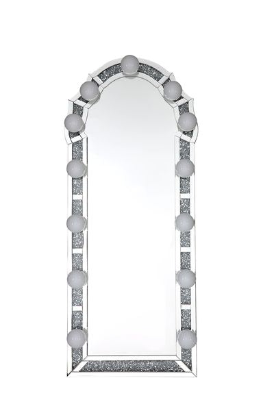 Noralie Beveled Mirrored Floor Mirror - Ornate Home