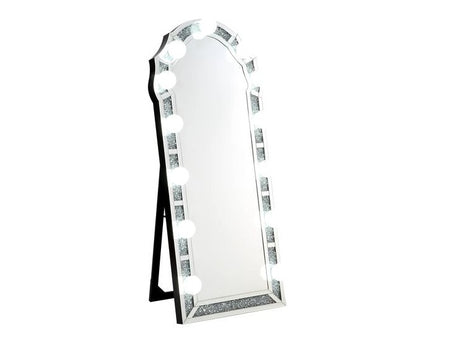 Noralie Beveled Mirrored Floor Mirror - Ornate Home