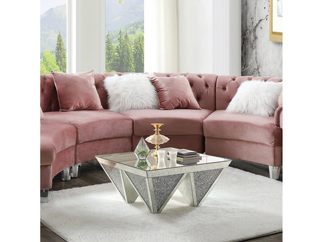 Noralie Coffee Table Inversed Pyramid Base - Ornate Home