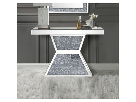 Noralie Console Table Geometric Pedestal Base - Ornate Home