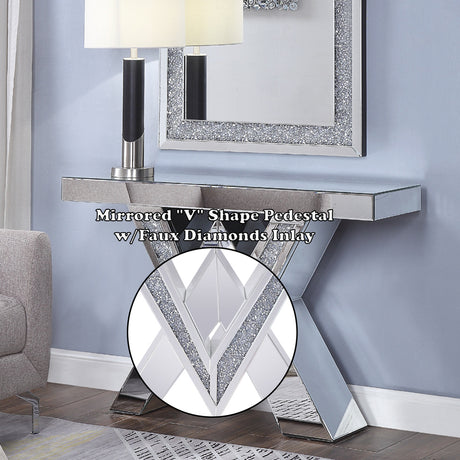 Noralie Console Table V Shape - Ornate Home