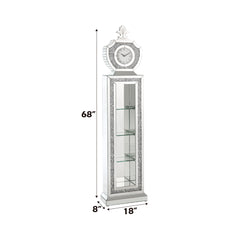 Noralie Decorative Shield Faux Diamonds Grandfather Clock - Ornate Home