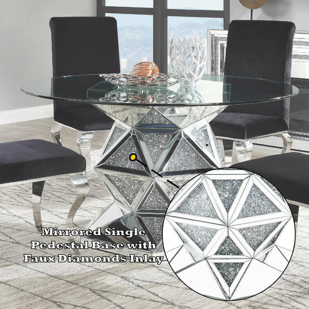 Noralie Dining Table Hexagonal Base - Ornate Home